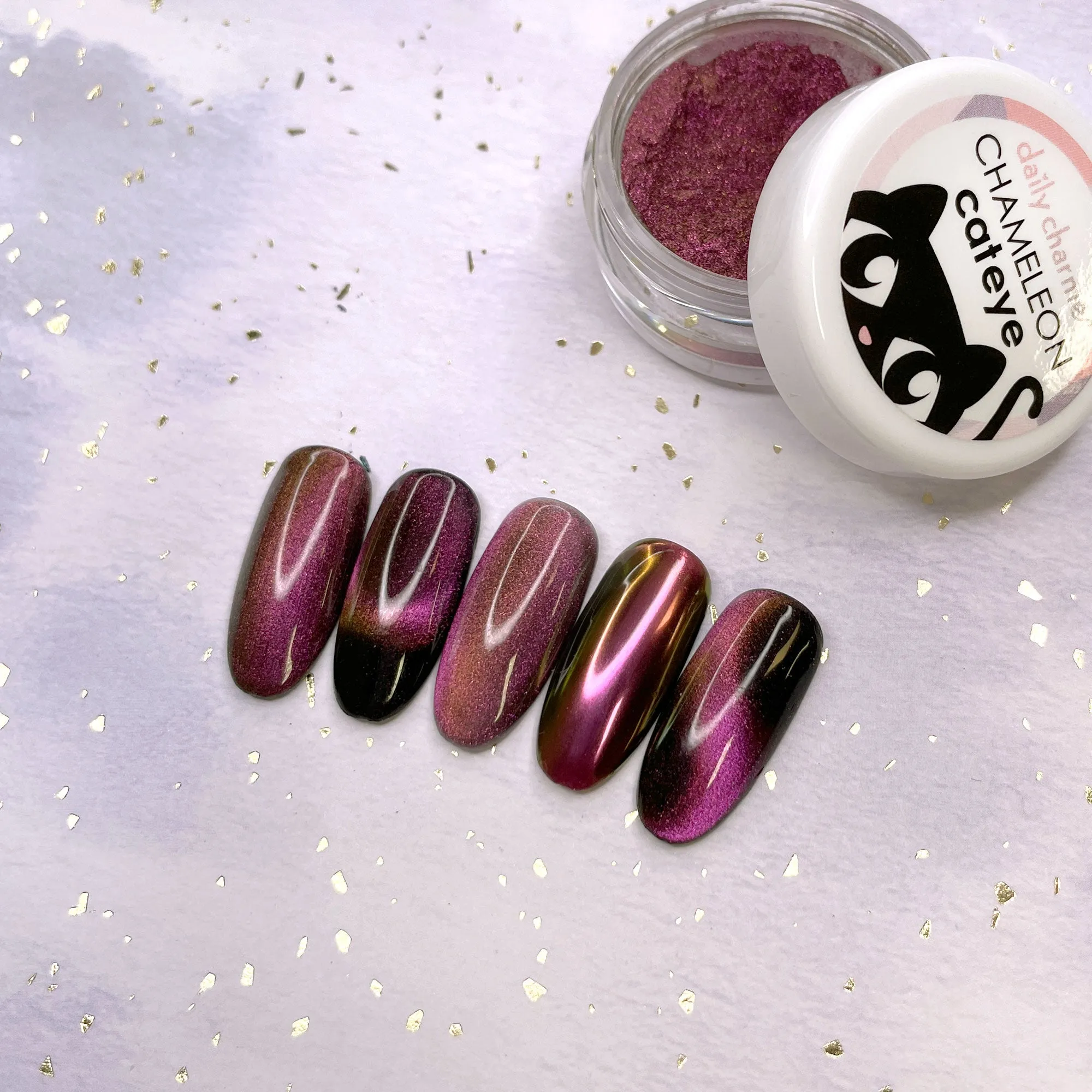 3-in-1 Chameleon Cat Eye Chrome Powder / Amethyst
