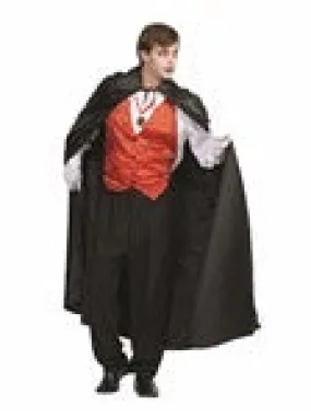 56” Adult Black Polyester Cape