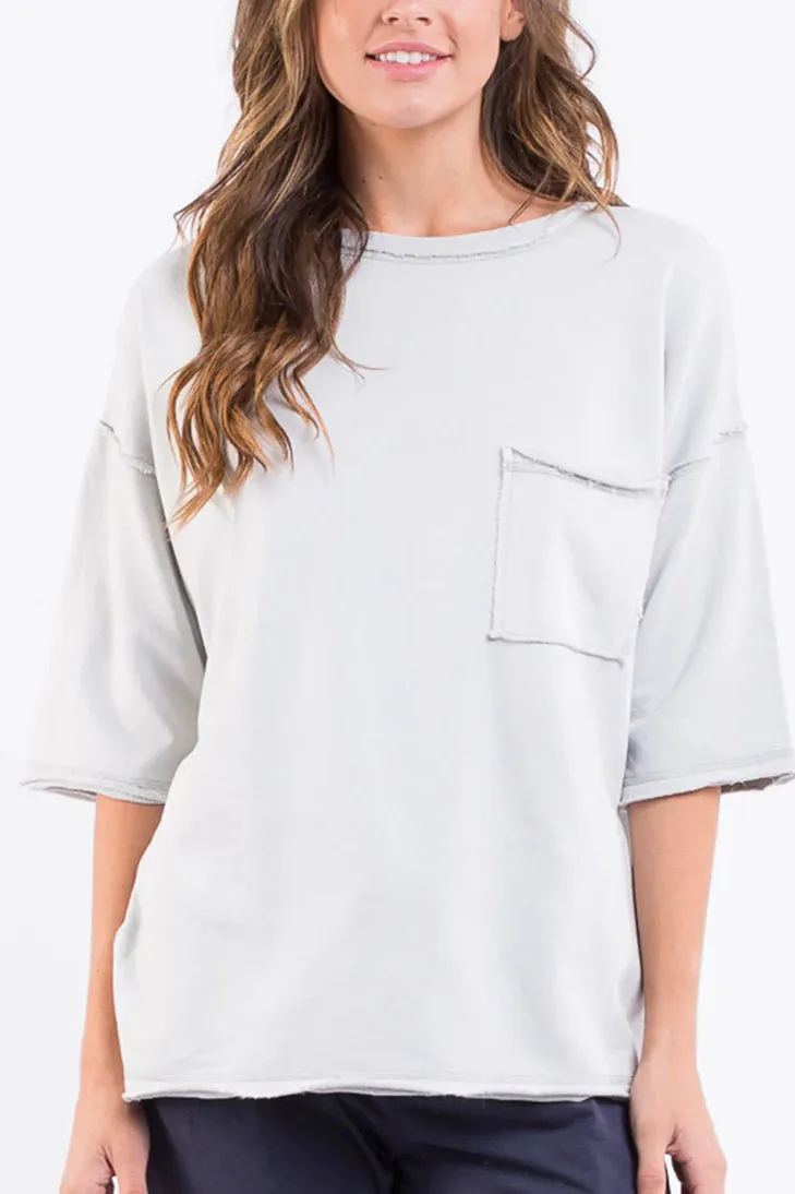 Adelaide Fundamental Pullover in Grey