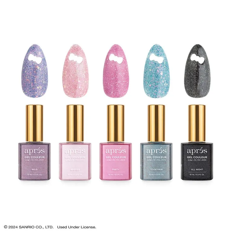 Aprés Kuromi™ Naughty And Nice Flash Glitter Gel Couleur (Set OF 5)