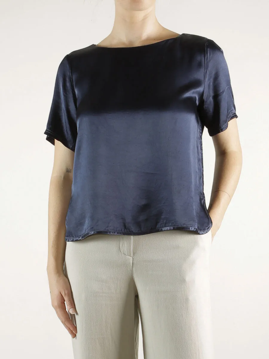 Aria Tee in Vintage Satin - Night *Final Sale*