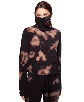 Betsy & Adam Women's Tie Dyed Pullover Top Black Size Medium