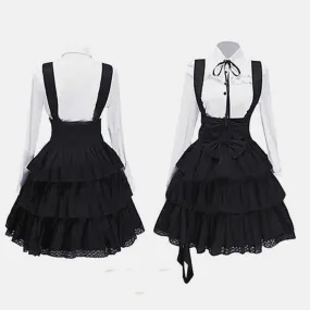 Cafe in the Enchanted Library  Dress Dark Academia Kawaii Academia Y2K Cottagecore Coquette Fairycore Dollette Princesscore