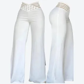 Chic High-Waist Flared Pants