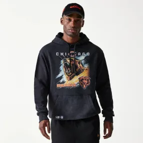 Chicago Bears NFL Games Premium Apparel Black Oversized Pullover Hoodie