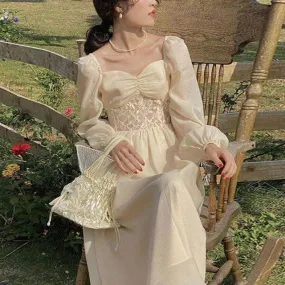 Countryside Countess    Dress Kawaii Academia Y2K Cottagecore Coquette Fairycore Dollette Princesscore