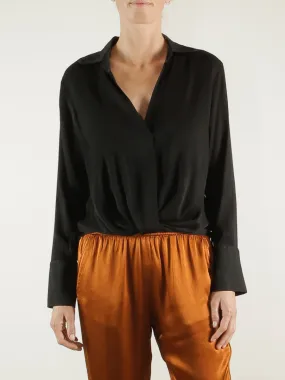 Darryl Twist Top in Casper - Black