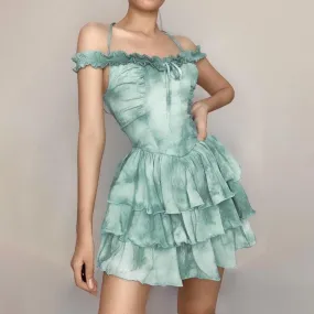 Elemental Fae   Dress Kawaii Academia Y2K Cottagecore Coquette Fairycore Dollette Princesscore