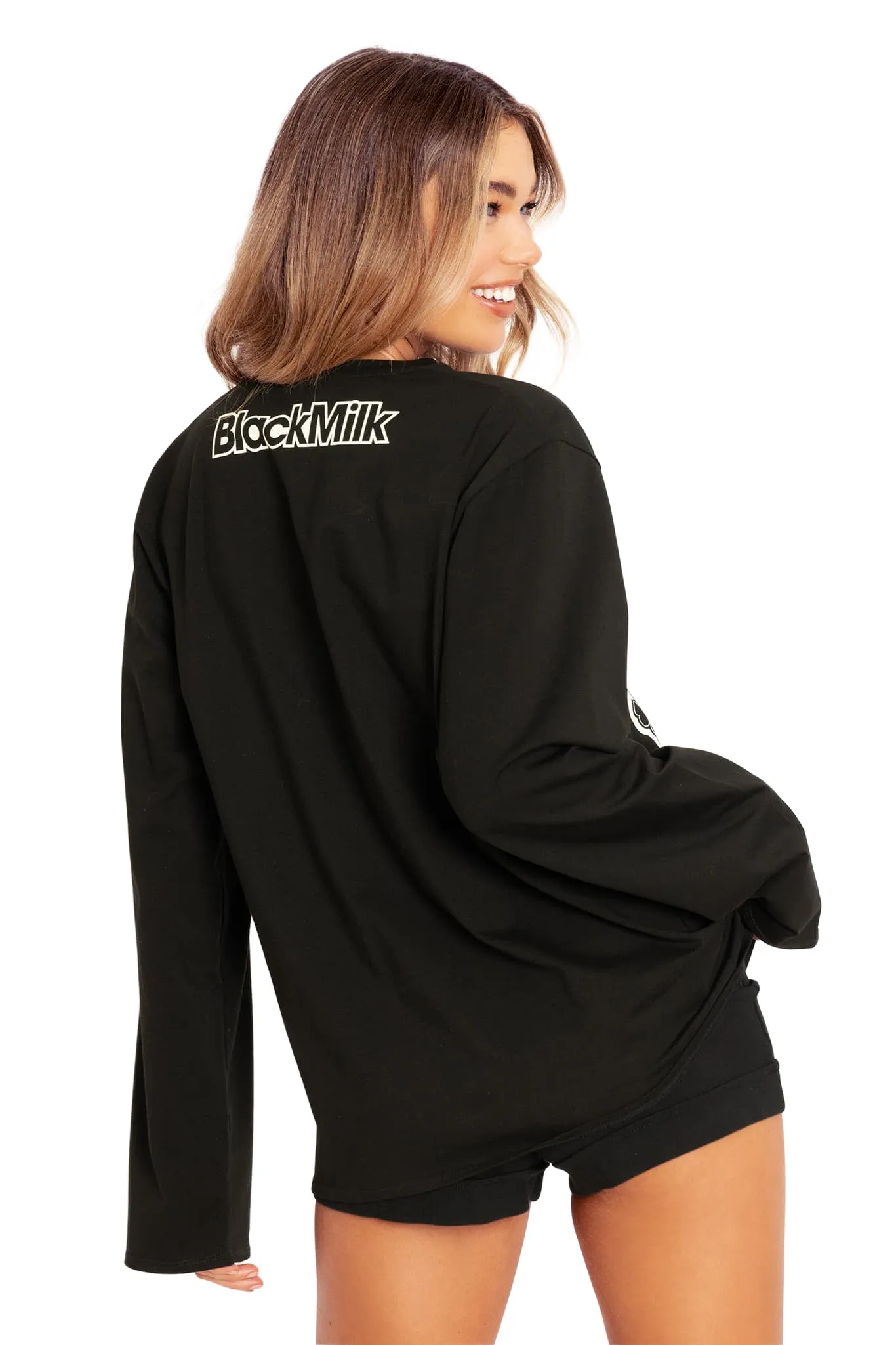 Gastly Evolution Long Sleeve Oversized Boyfriend Tee