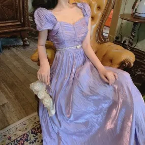 Gilding Violets    Dress Kawaii Academia Y2K Cottagecore Coquette Fairycore Dollette Princesscore
