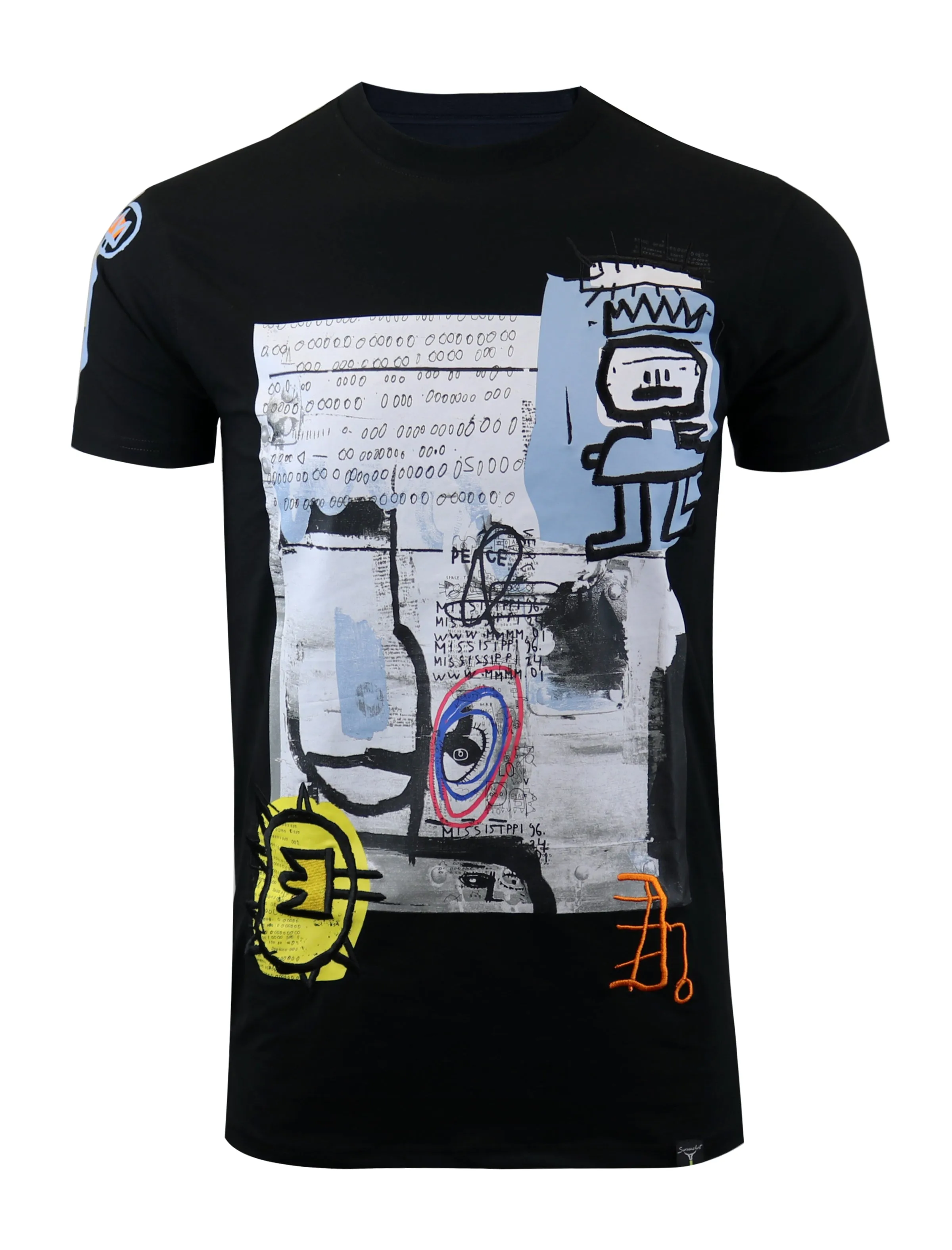 GRAFFITI ANIMATION TEE-S11029 (BLACK)