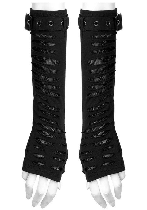 Gwendolyne Spiderweb [Black] | ARM WARMERS