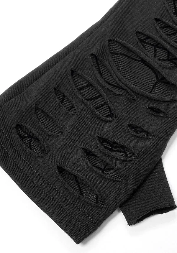 Gwendolyne Spiderweb [Black] | ARM WARMERS