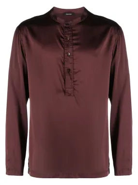 Henley Silk Pyjama Top