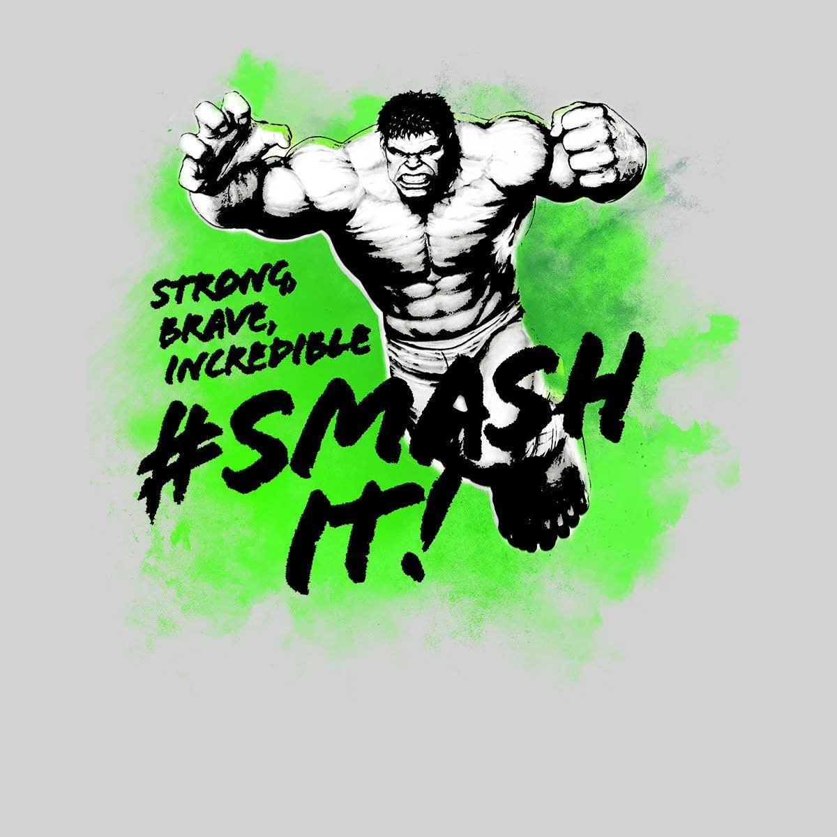 Incredible, Strong, Brave Hulk Smash it Unisex Tank Top
