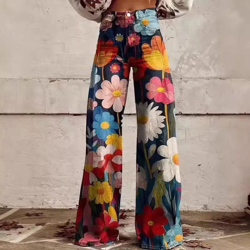 Joskaa fall fits Link Twill Flared Pants plus