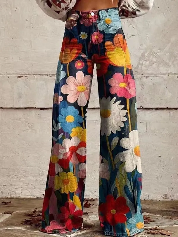 Joskaa fall fits Link Twill Flared Pants plus