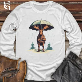 Moose Rainy Adventure Umbrella Shield Softstyle Long Sleeve