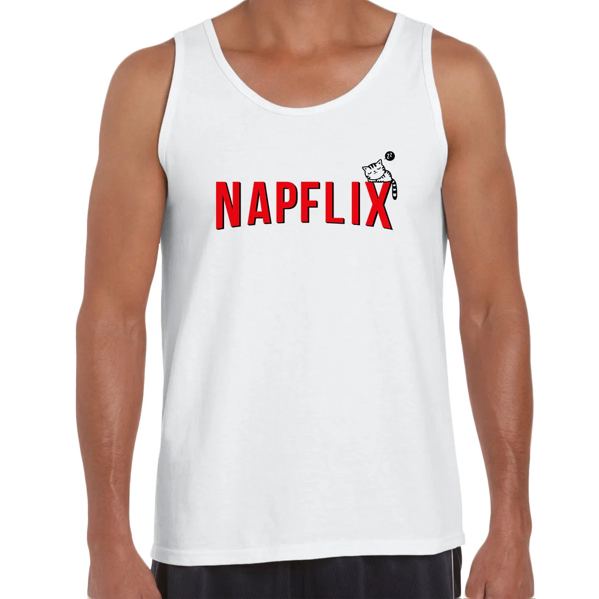 Napflix Funny Novelty Movie Streaming TV Adult Birthday Gift Unisex Tank Top