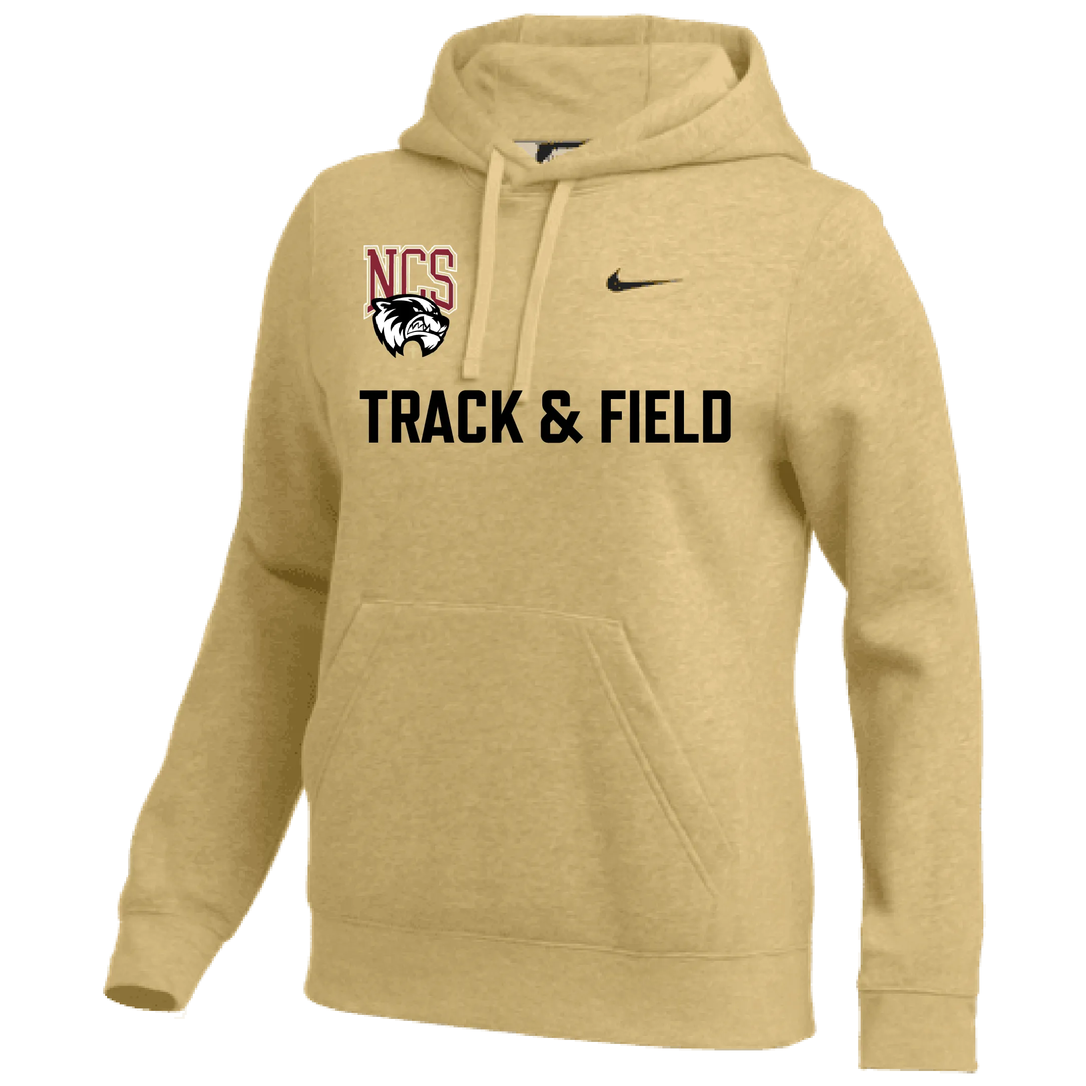 Nike Northlake Track & Field Women's Team Club Pullover Hoody - Vegas Gold