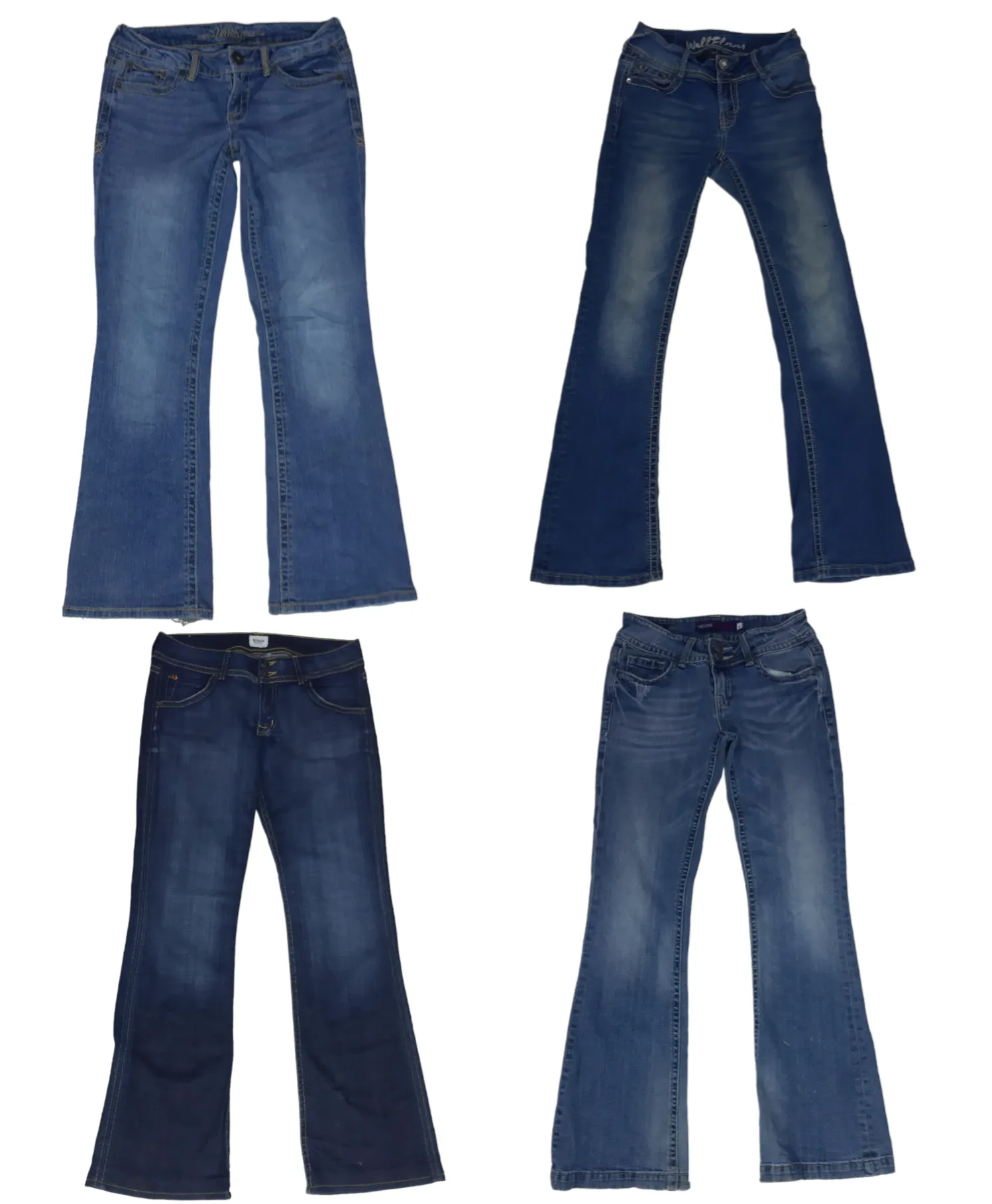 Nostalgia Flare Jeans: (S-368)