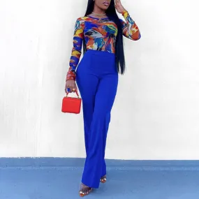 Nukty-shop going out outfits Women's Fashion Slim-Fit High Waist Personalized Flared Trousers Basic Versatile Multi-Color Optional
