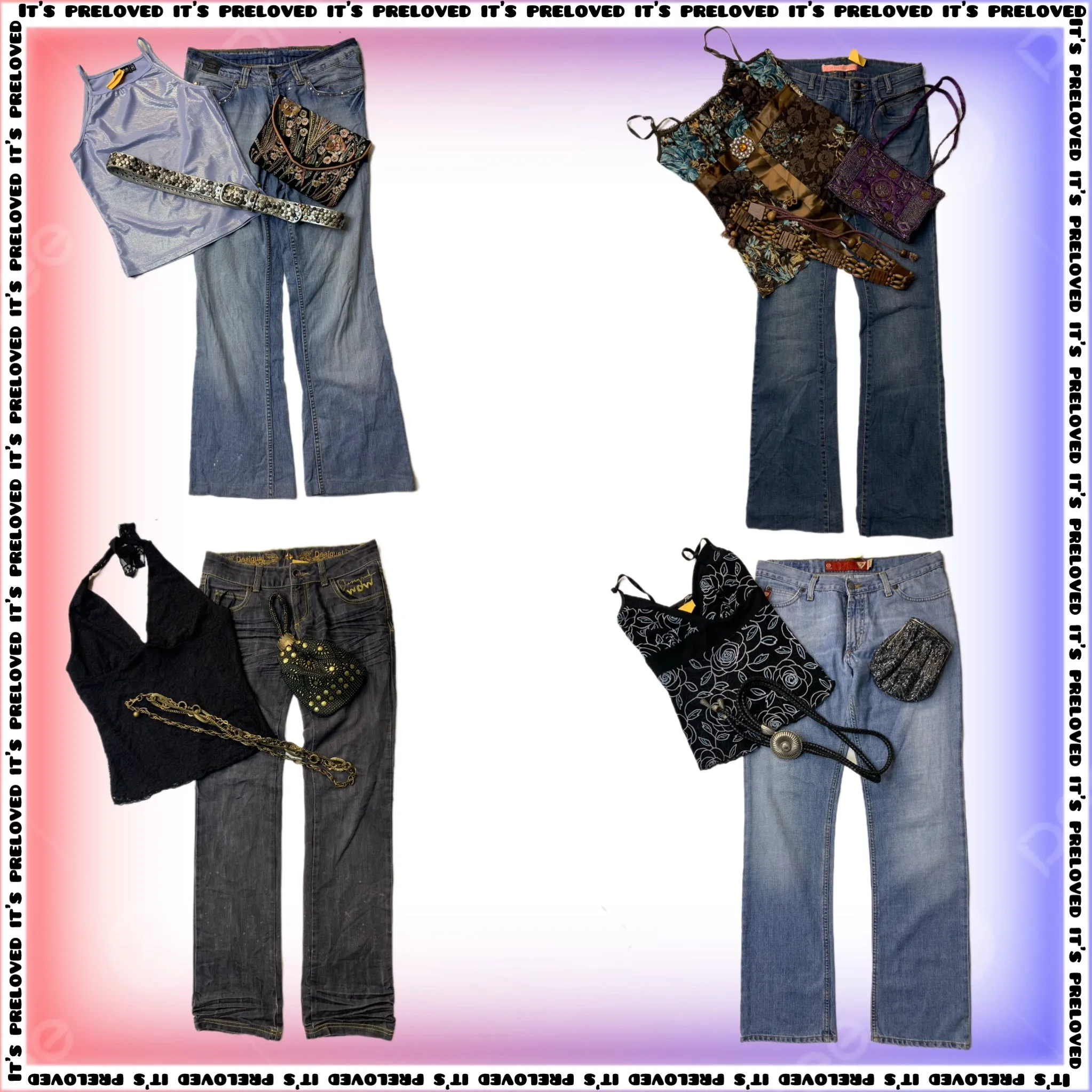 PopStar Summer: Y2K Tops, Jeans, Belts and Bags Mix (SS-363)