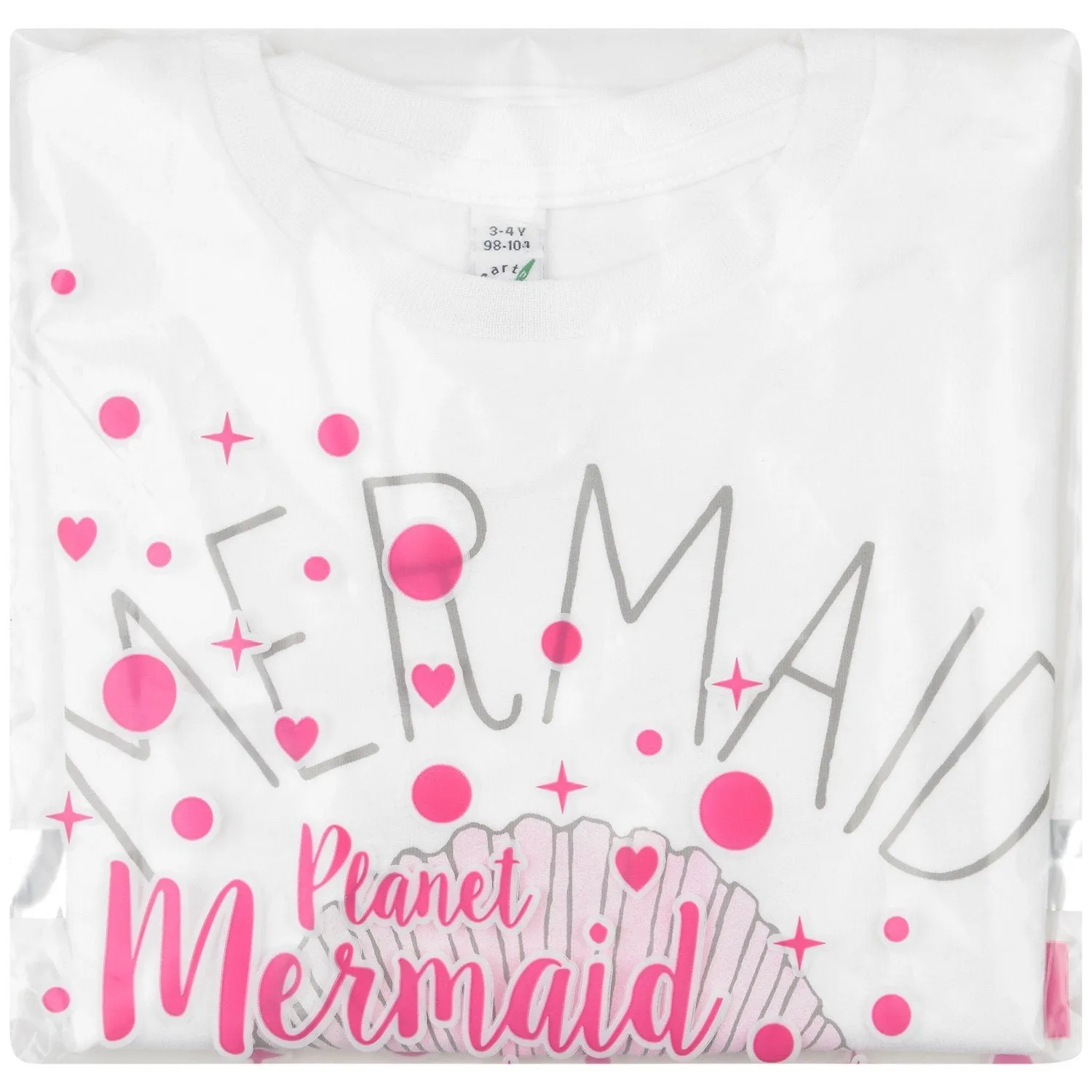 "Mermaid Off Duty" White Girls T-shirt