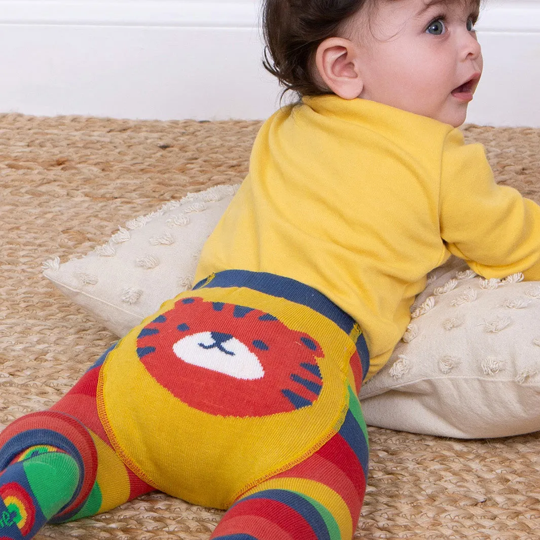 Tiger knit leggings