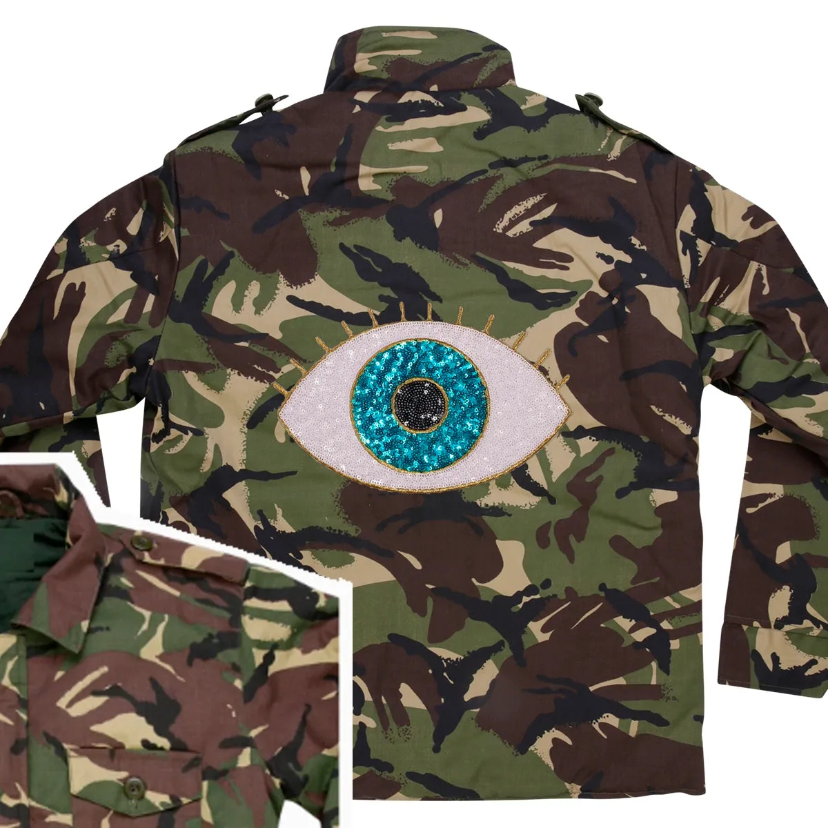 Turquoise Eye Camo Jacket