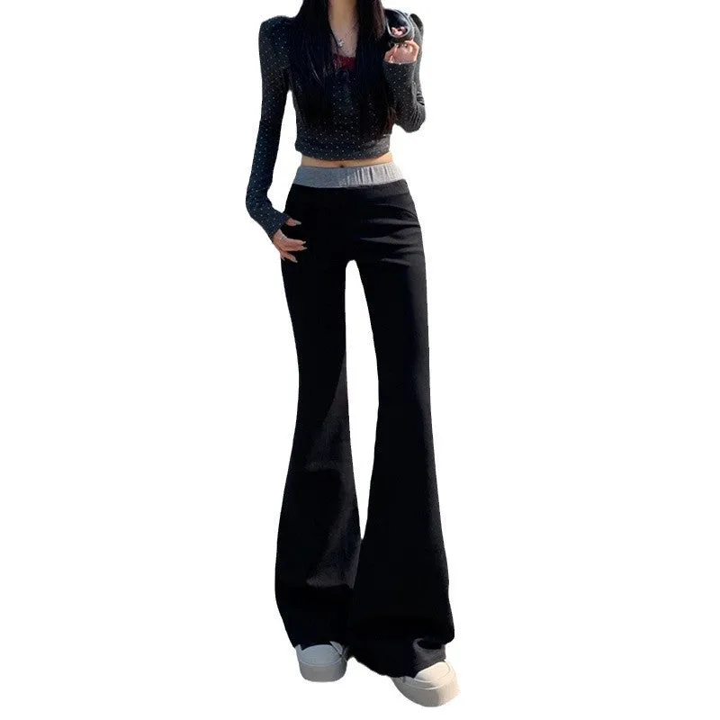Wenkouban carhartt vest outfit Christmas outfits Pants Women's 2024 Autumn and Winter High Waist Slimming Draping Wide Leg Mopping Pants