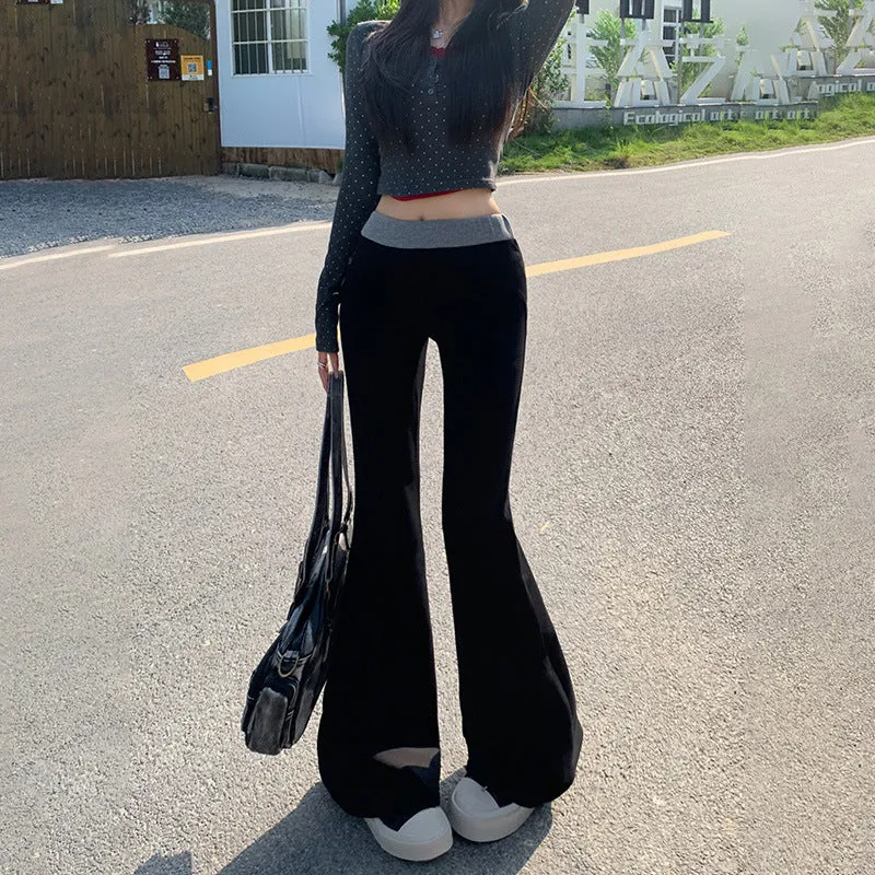 Wenkouban carhartt vest outfit Christmas outfits Pants Women's 2024 Autumn and Winter High Waist Slimming Draping Wide Leg Mopping Pants